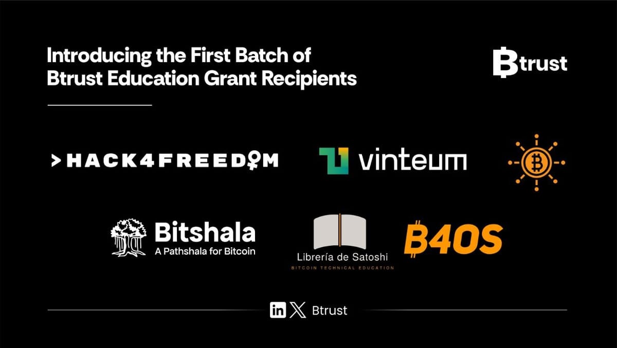 Announcing the First Round of 2026 Bitcoin Developer Education Grant Recipients