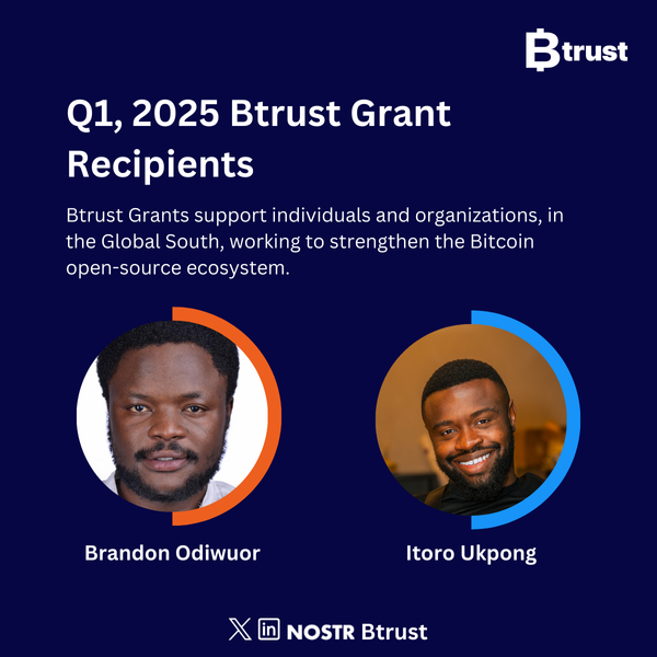 Announcing Q1 2025 Btrust Grants Recipients