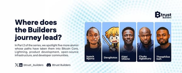 Builders Beyond the Program: What Btrust Builders Alumni Are Working On Today (Part 2)
